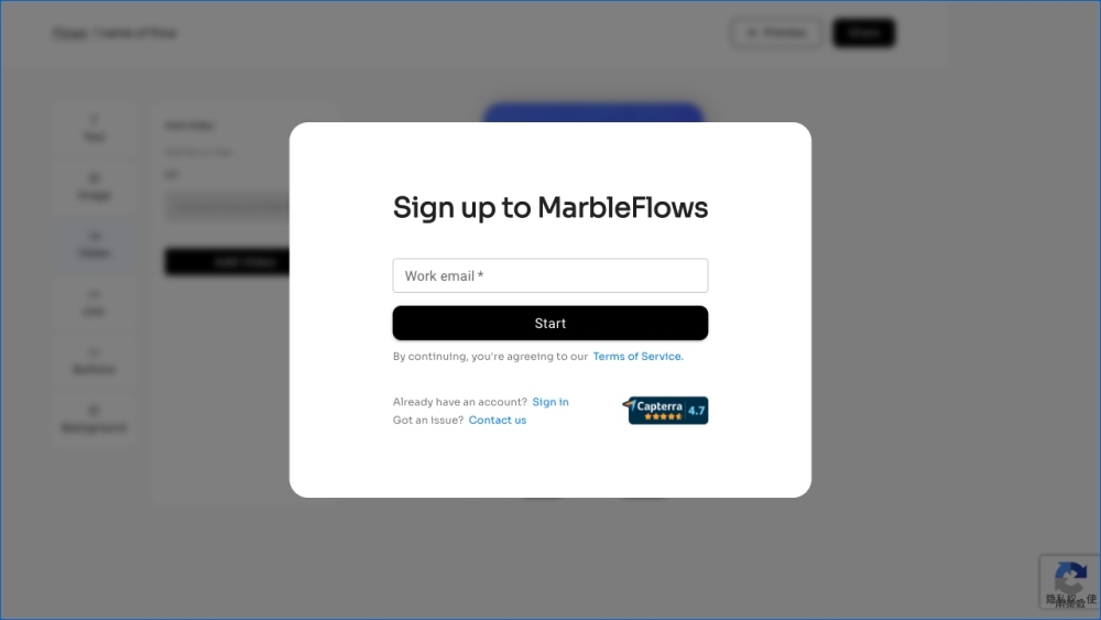 MarbleFlows Website screenshot