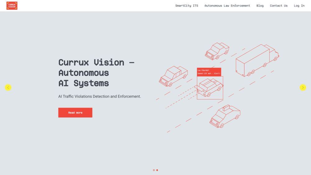 Currux Vision Website screenshot