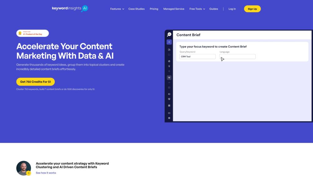 Keyword Insights Website screenshot