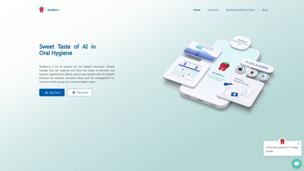 StrAIberry Website screenshot