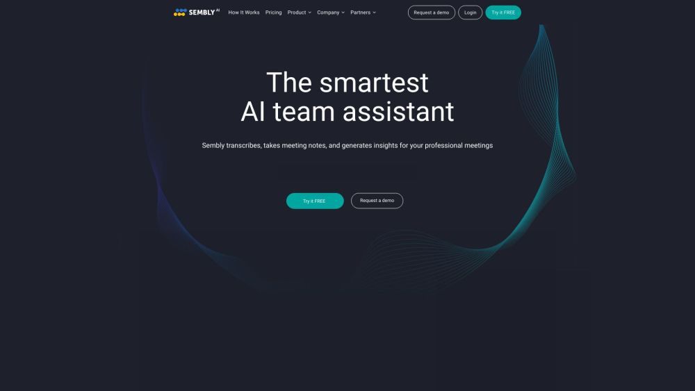 Sembly AI Website screenshot