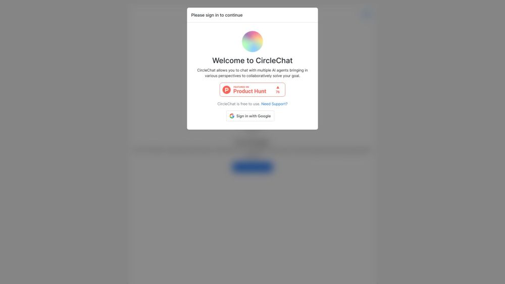 CircleChat Website screenshot