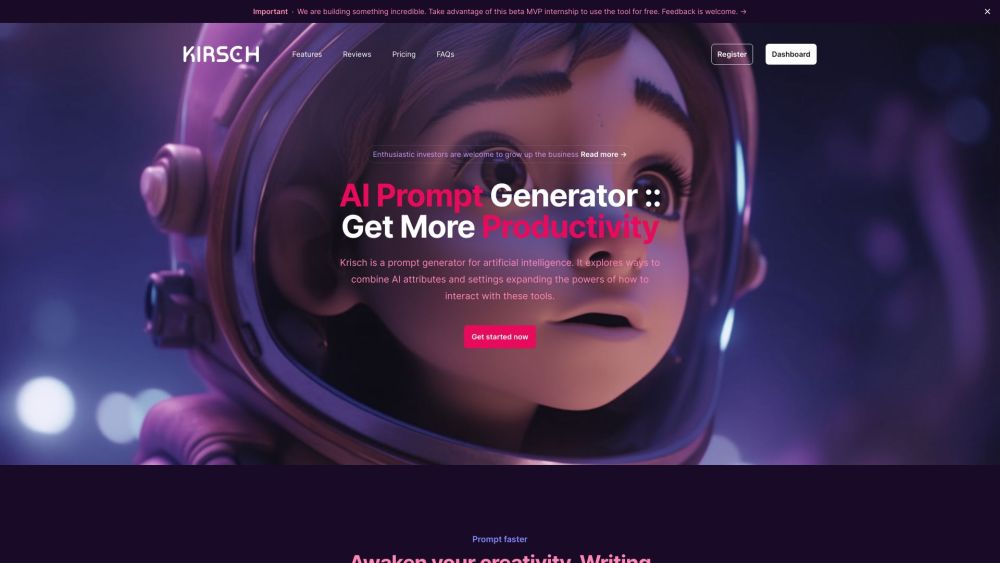 US Kirsch Website screenshot