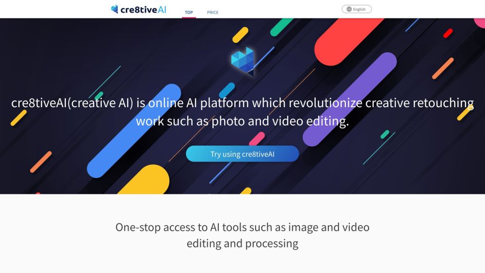 cre8tiveAI Website screenshot