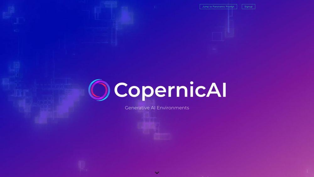 CopernicAI | Generative AI Environments Website screenshot