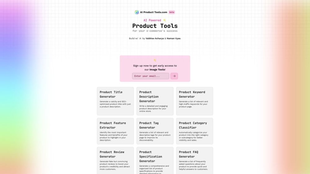 AIProductTools.com Website screenshot