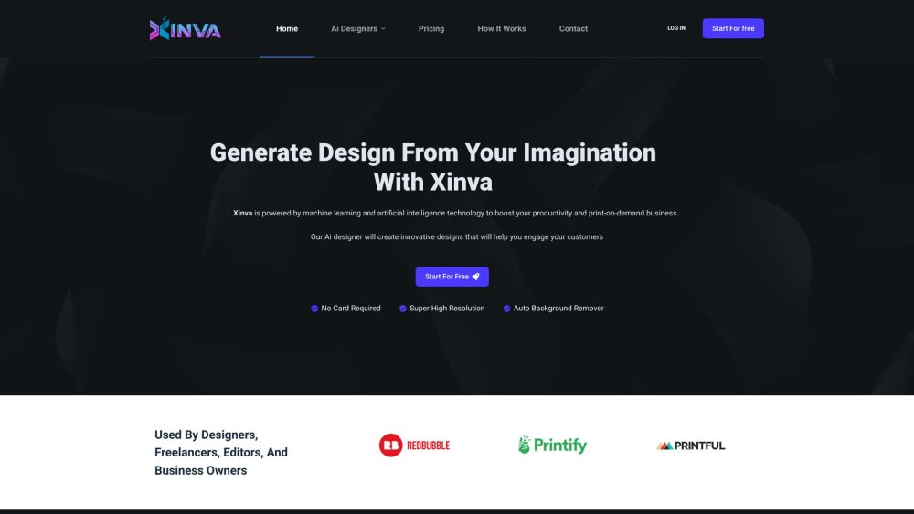 Xinva Website screenshot