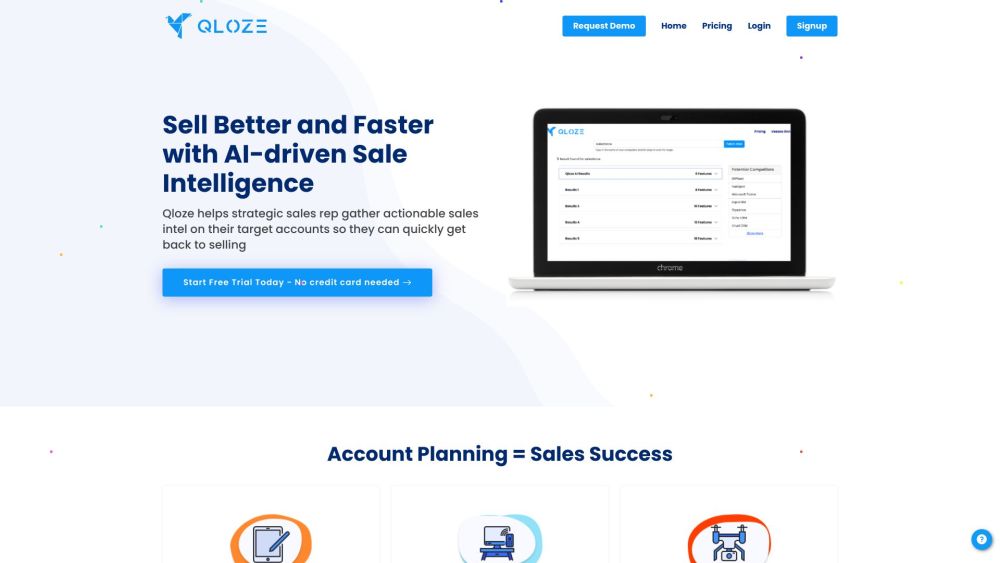 Qloze Website screenshot