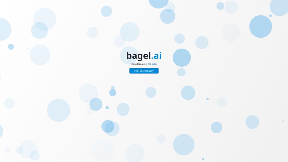 Bagel.ai Website screenshot