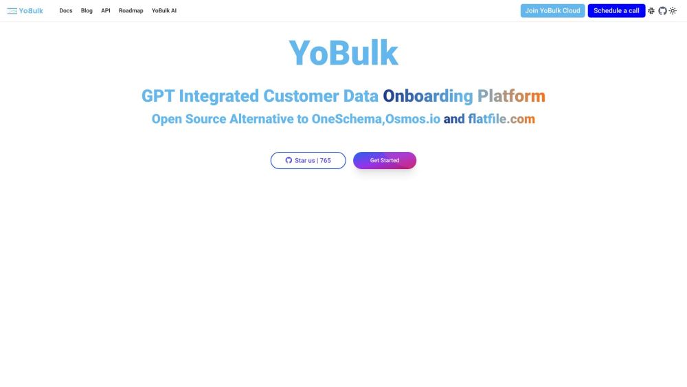 YoBulk Website screenshot