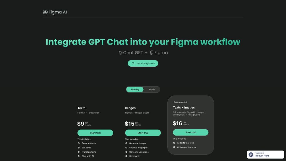 FigmaAI Website screenshot