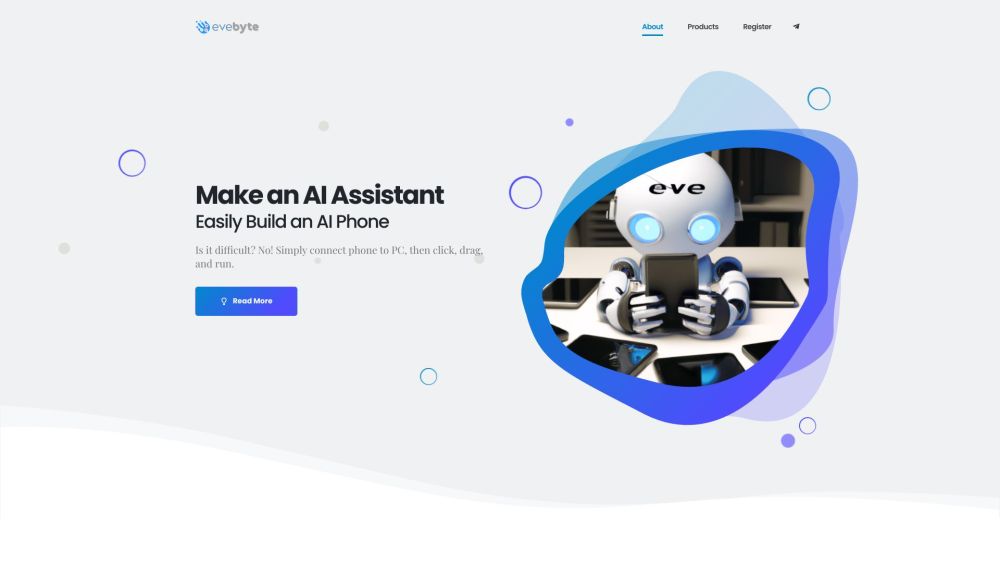 Evebyte Studio Website screenshot