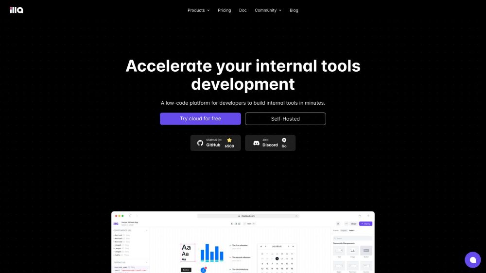 ILLA Cloud Website screenshot