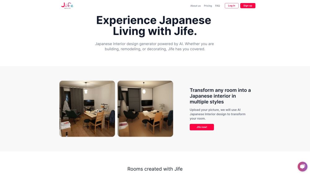 Jife Website screenshot