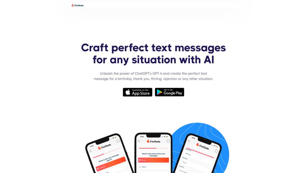 FireTexts Website screenshot