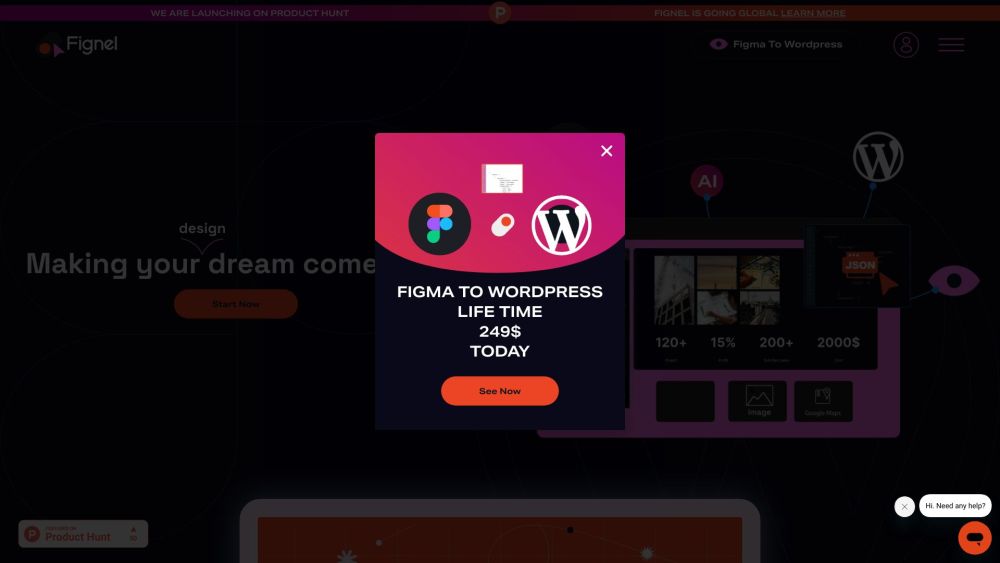 Fignel Website screenshot