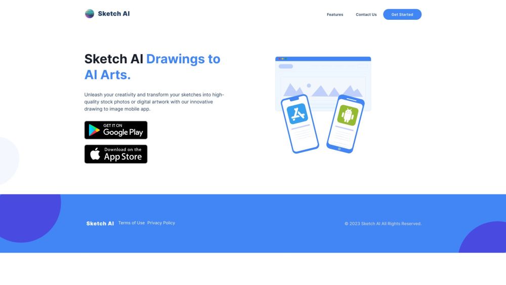 Sketch AI - Drawings to Images Website screenshot