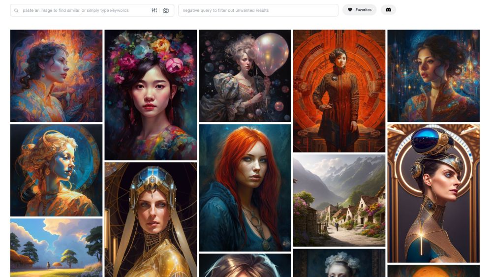 AI Art Prompts Website screenshot