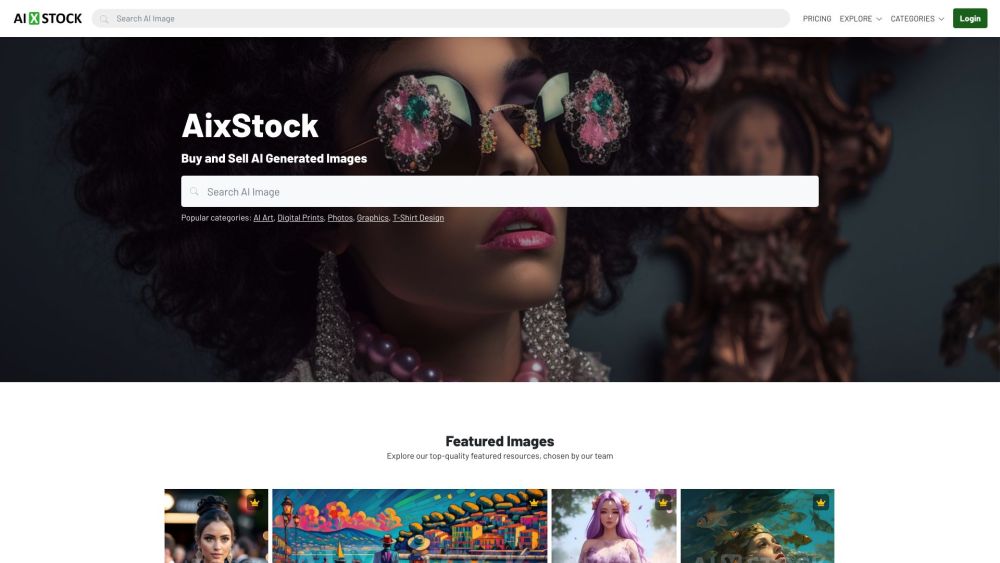 AixStock Website screenshot