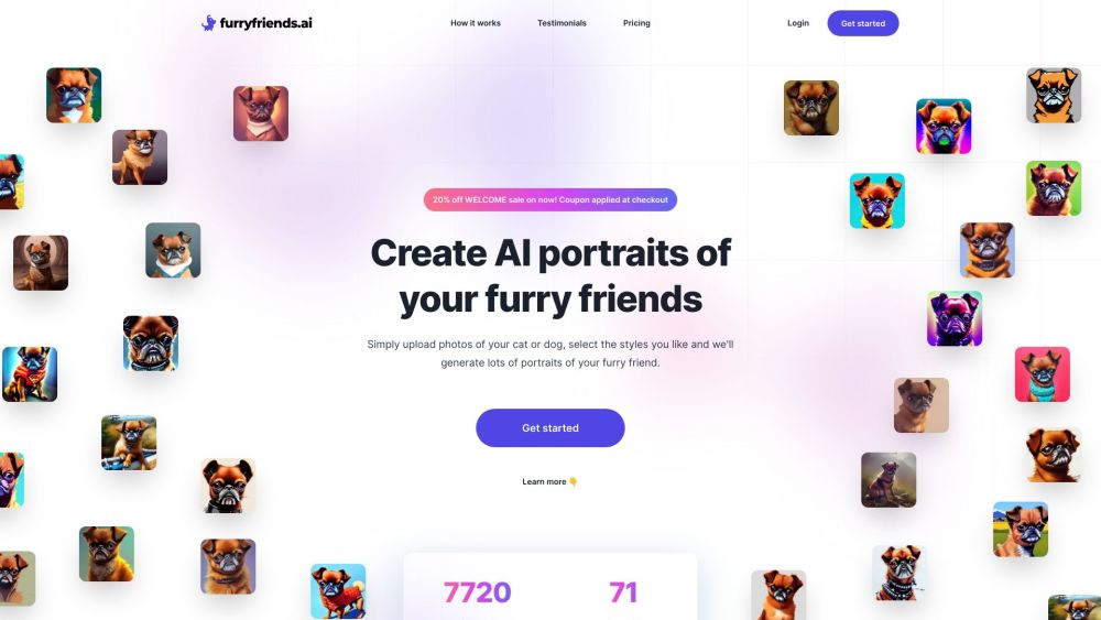 furryfriends.ai Website screenshot