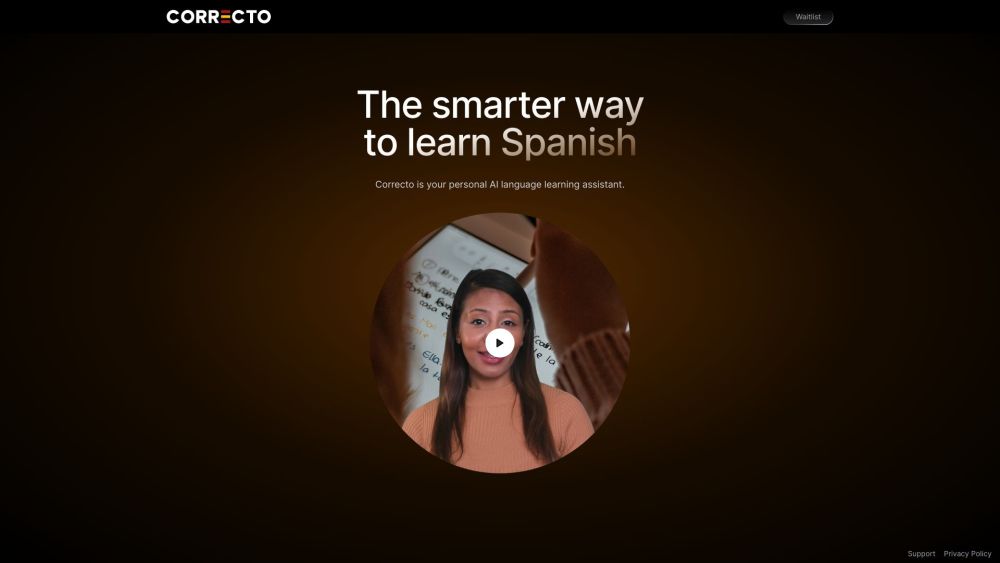 Correcto - the smarter way to learn Spanish Website screenshot