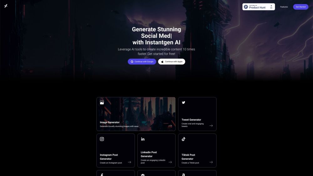 instantgen.ai Website screenshot