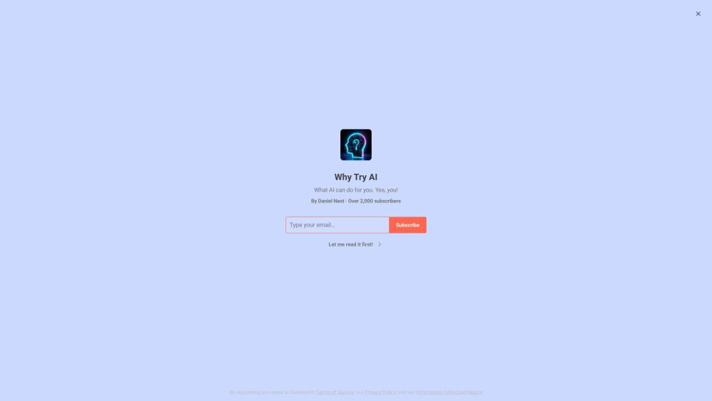 Why Try AI Website screenshot