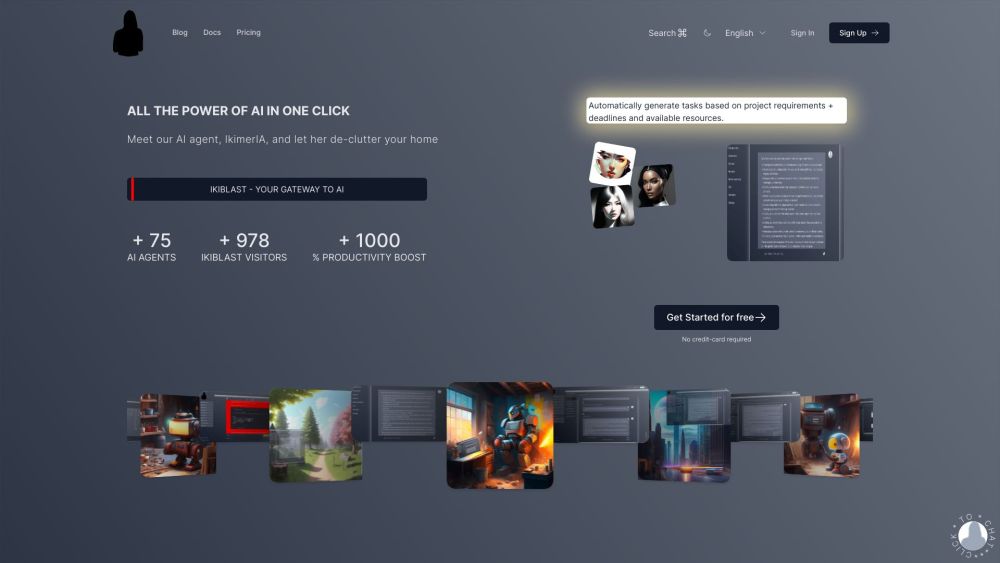 IKiBlast - Your Gateway to AI Website screenshot