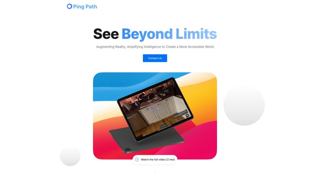 Ping Path Website screenshot