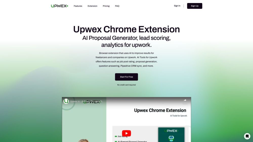 Upwex.io Website screenshot