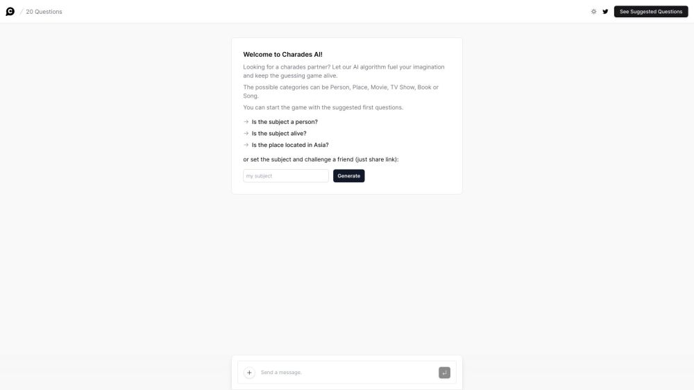 Charades AI Website screenshot
