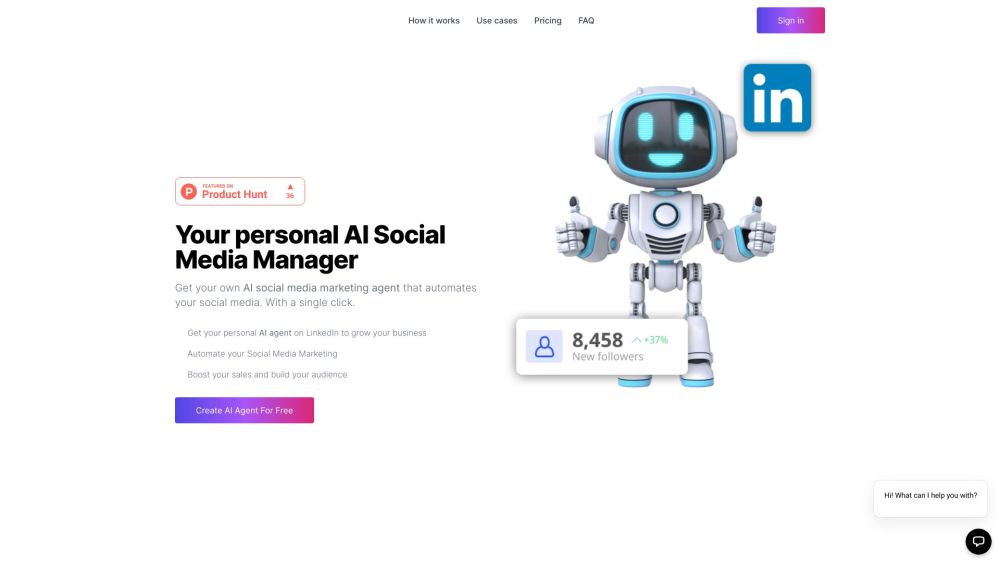 SMM Agent Website screenshot