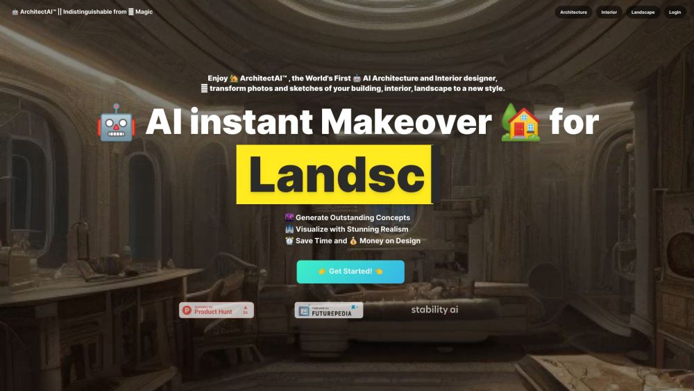 ArchitectAI.app v.1.0 Website screenshot