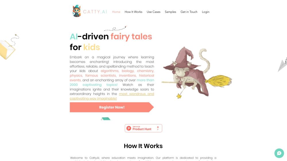 Catty.AI Website screenshot