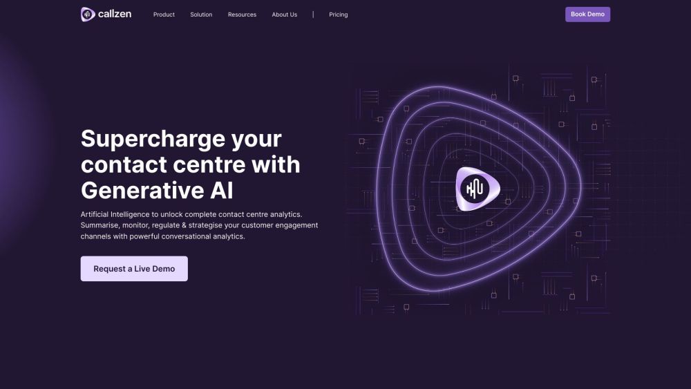 CallZen.AI Website screenshot