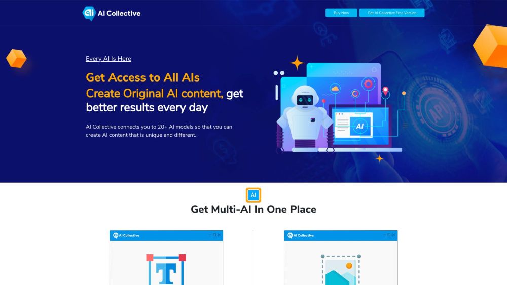 AI Collective Website screenshot