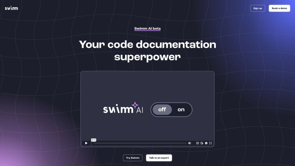 Swimm Website screenshot