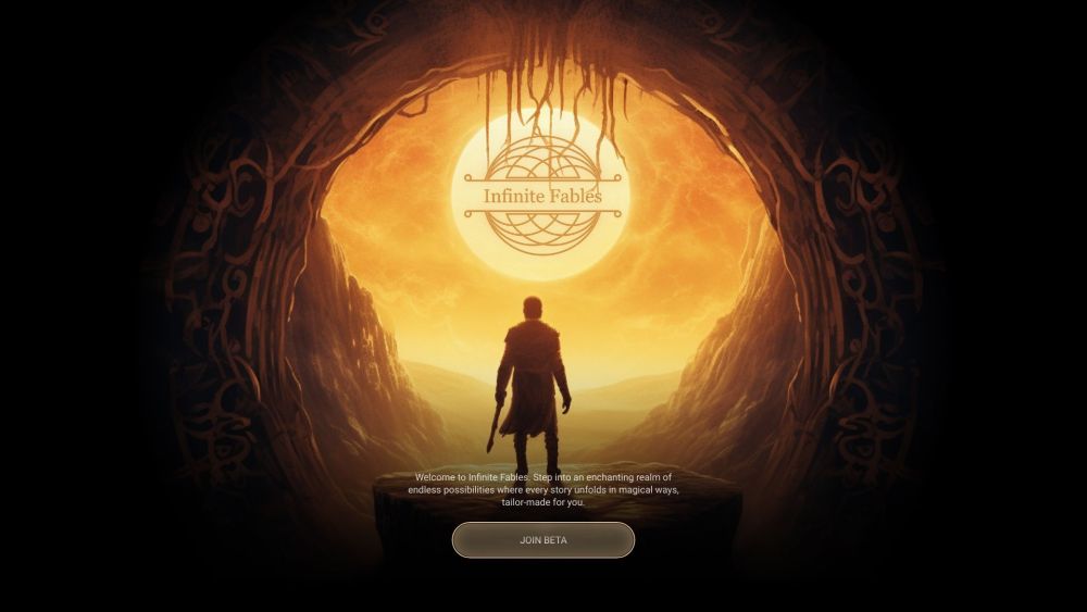 AI Storyteller Website screenshot