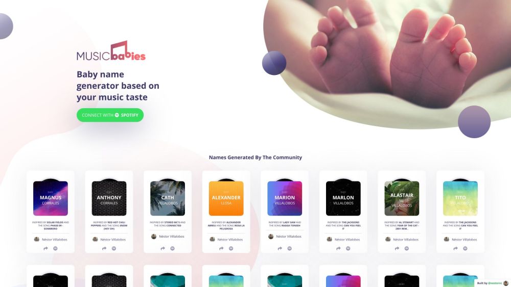 MusicBabies.app Website screenshot