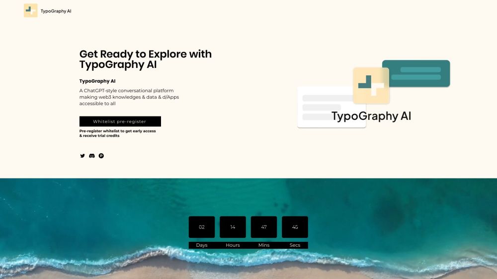 TypoGraphy AI Website screenshot