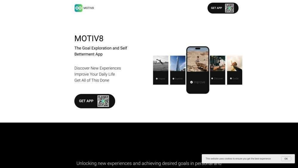 MOTIV8 Website screenshot