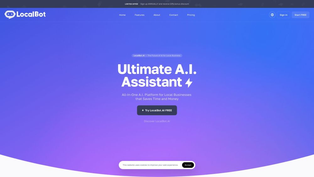 LocalBot.ai Website screenshot