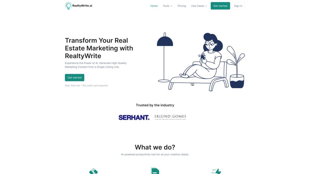 RealtyWrite Website screenshot