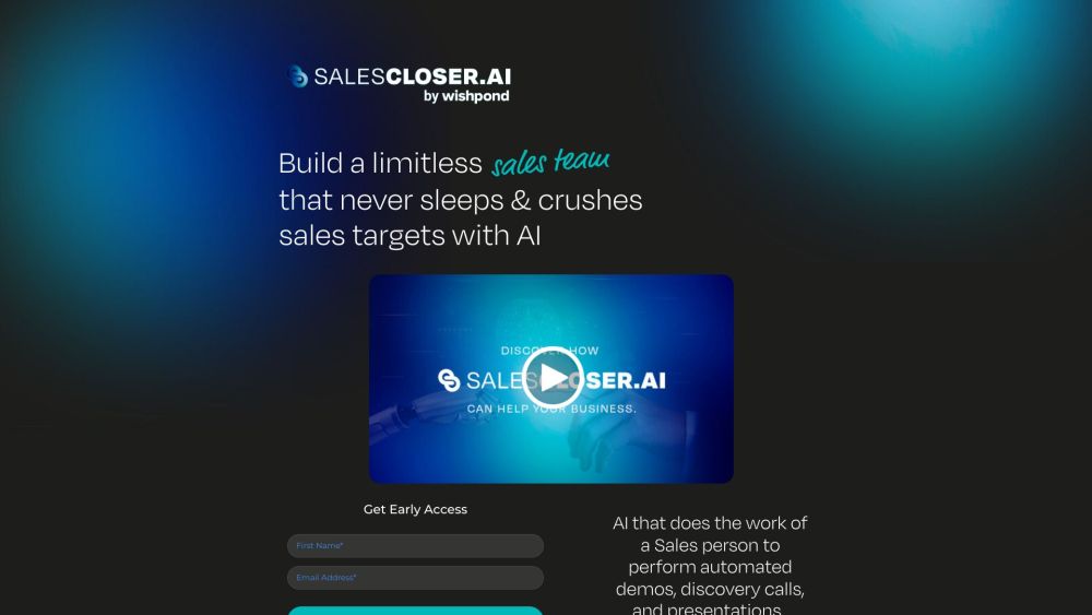 SalesCloser.AI Website screenshot