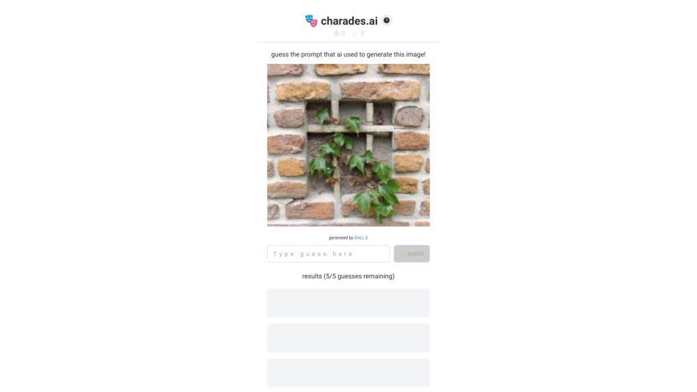 charades.ai Website screenshot