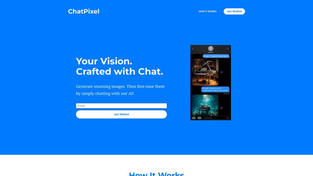 ChatPixel Website screenshot