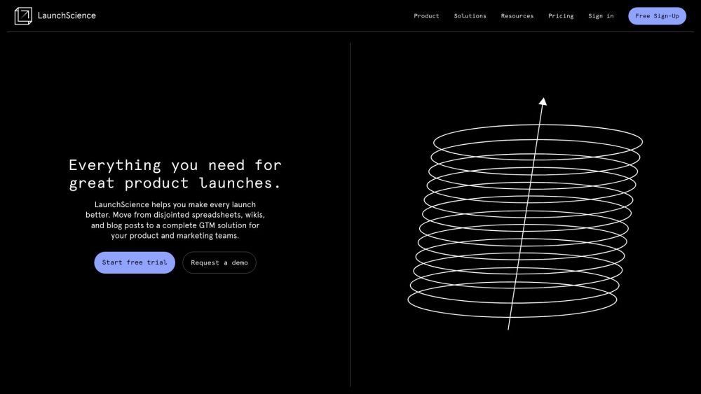 LaunchScience Website screenshot