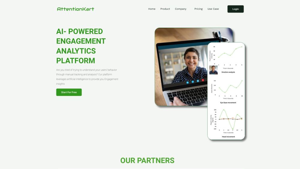 AttentionKart Website screenshot