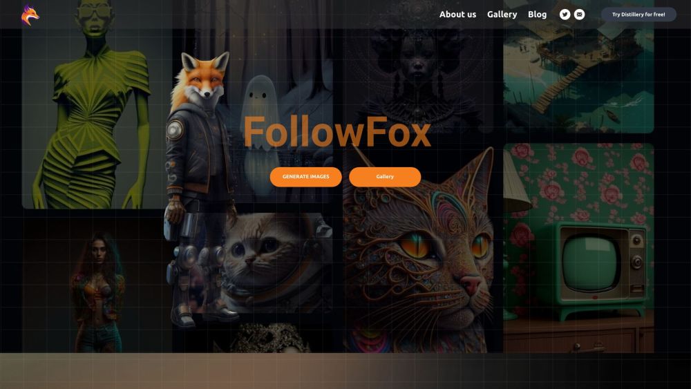 FollowFox Website screenshot