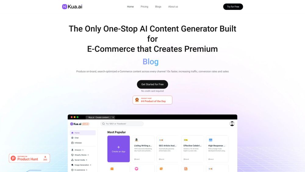 Kua.ai Website screenshot